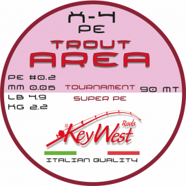 Key West Trout Area Tournament Super PE #0.2 0.06mm 90mt X-4 Pink